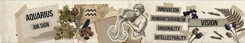 Wassermann Sternzeichen Illustration Wochenhoroskop 20. bis 26. April 2026 iks.haus ASTRO