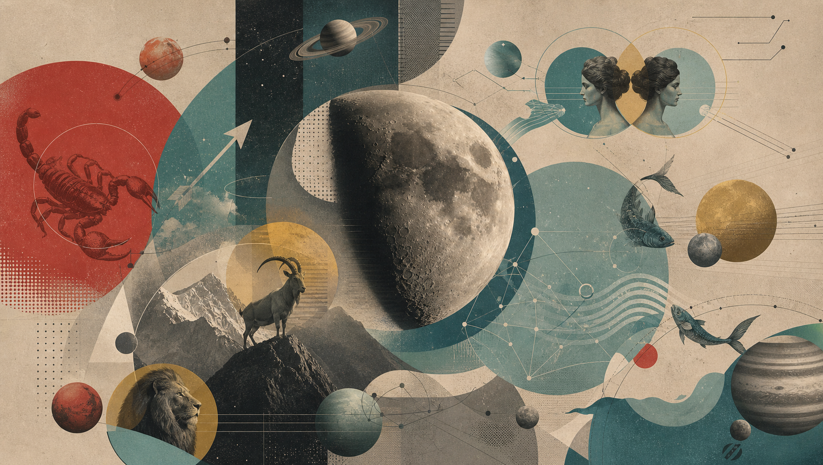 Wochenhoroskop fuer alle 12 Sternzeichen vom 04. bis 10. Mai 2026 mit Mond im letzten Viertel ueber Wien