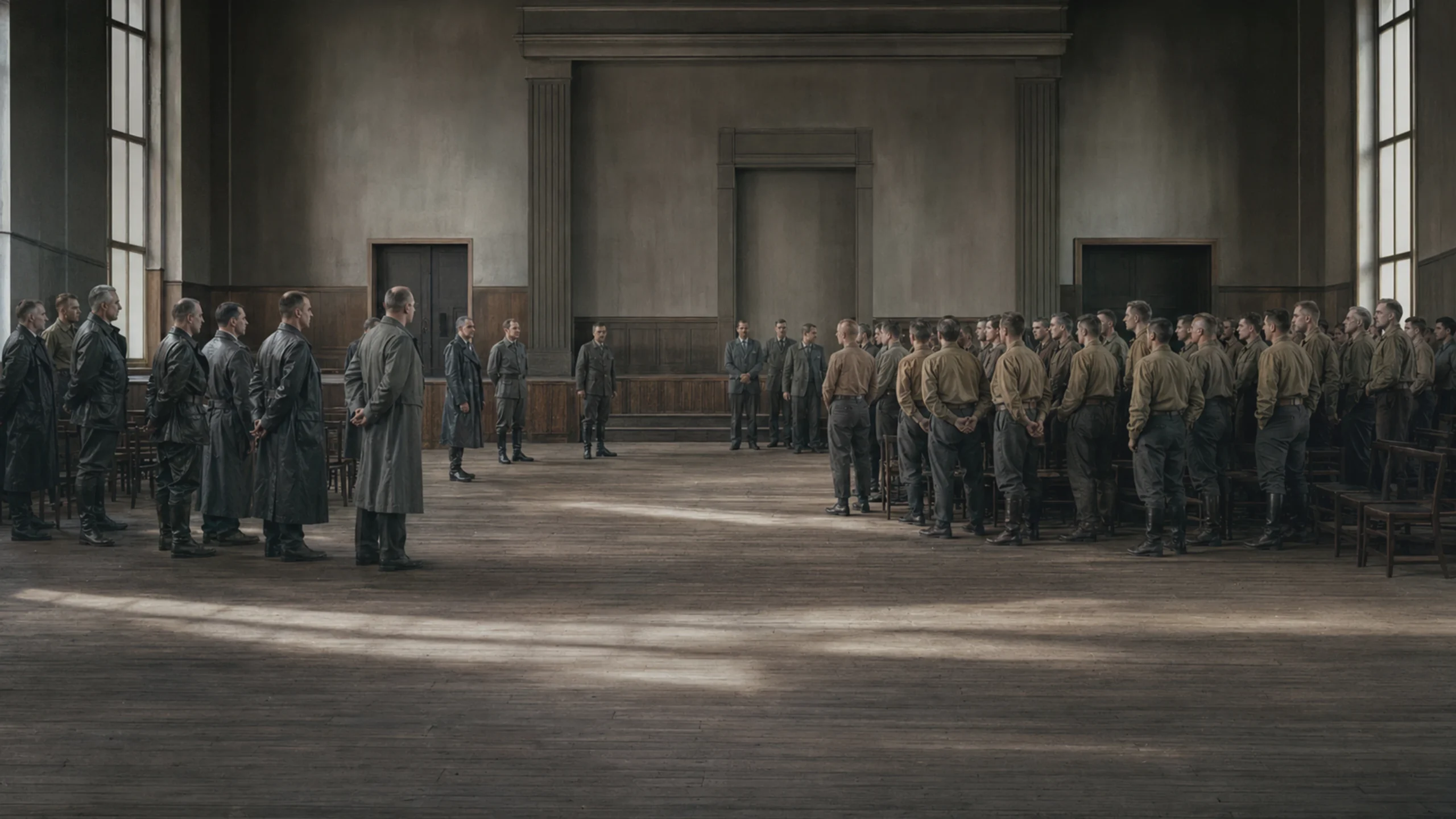 Membres de la SA lors d'une lutte pour le pouvoir politique en 1934.