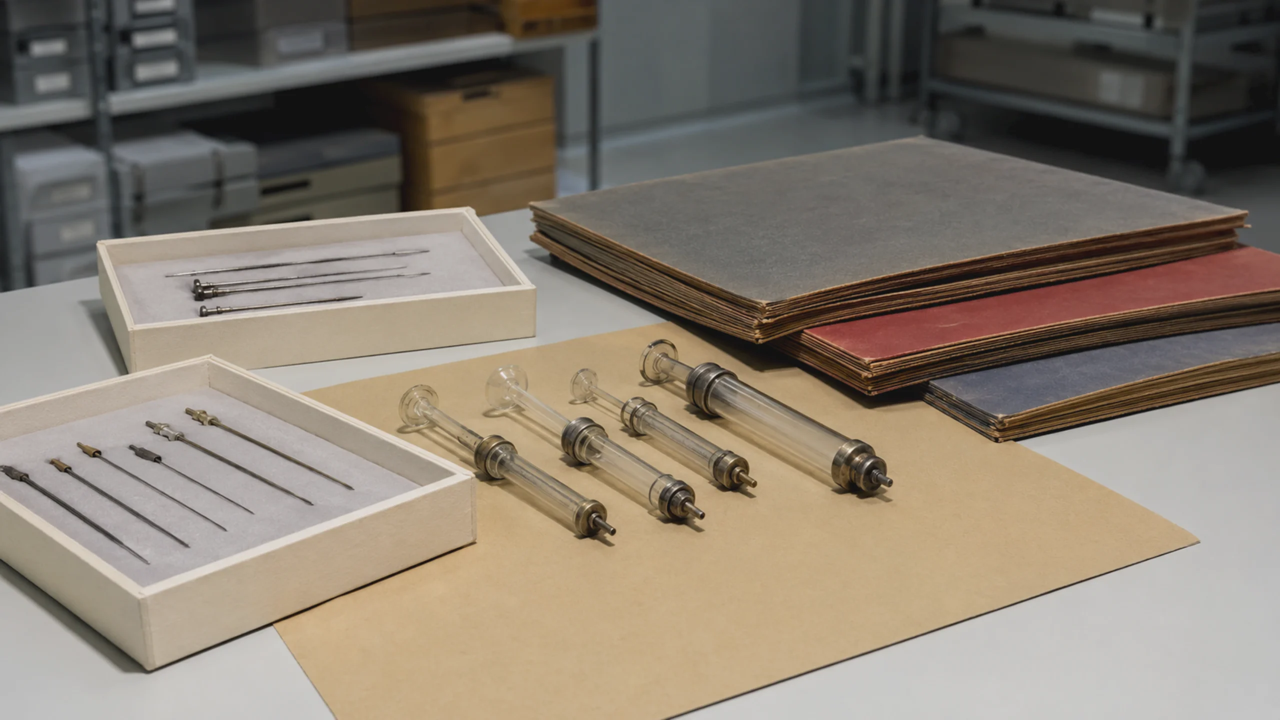 Instruments médicaux anciens, indices des premières voies de transmission du VIH.