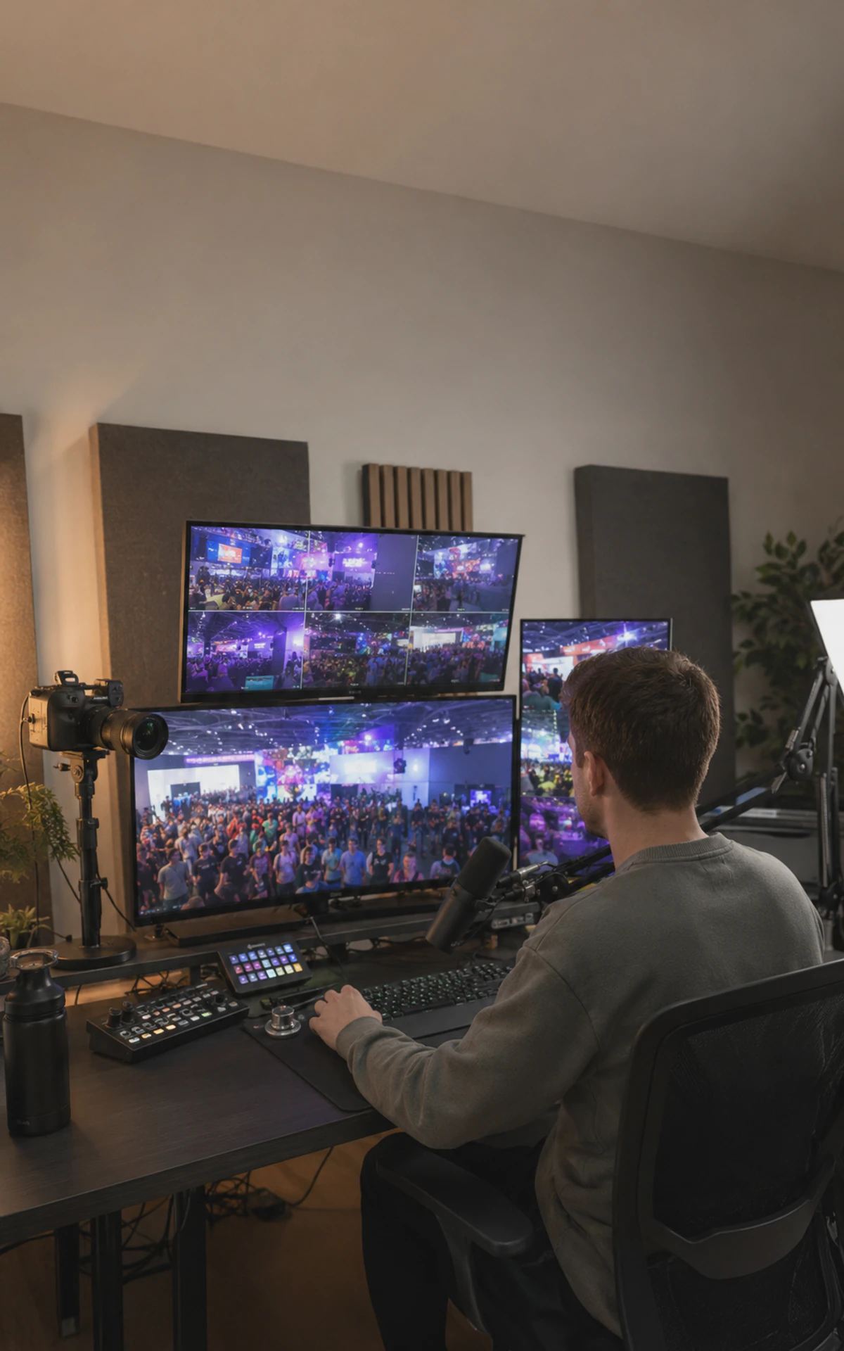 HandOfBlood zur Gamescom als Symbolbild: Ein Creator verfolgt die Messe aus einem Studio in Spandau.