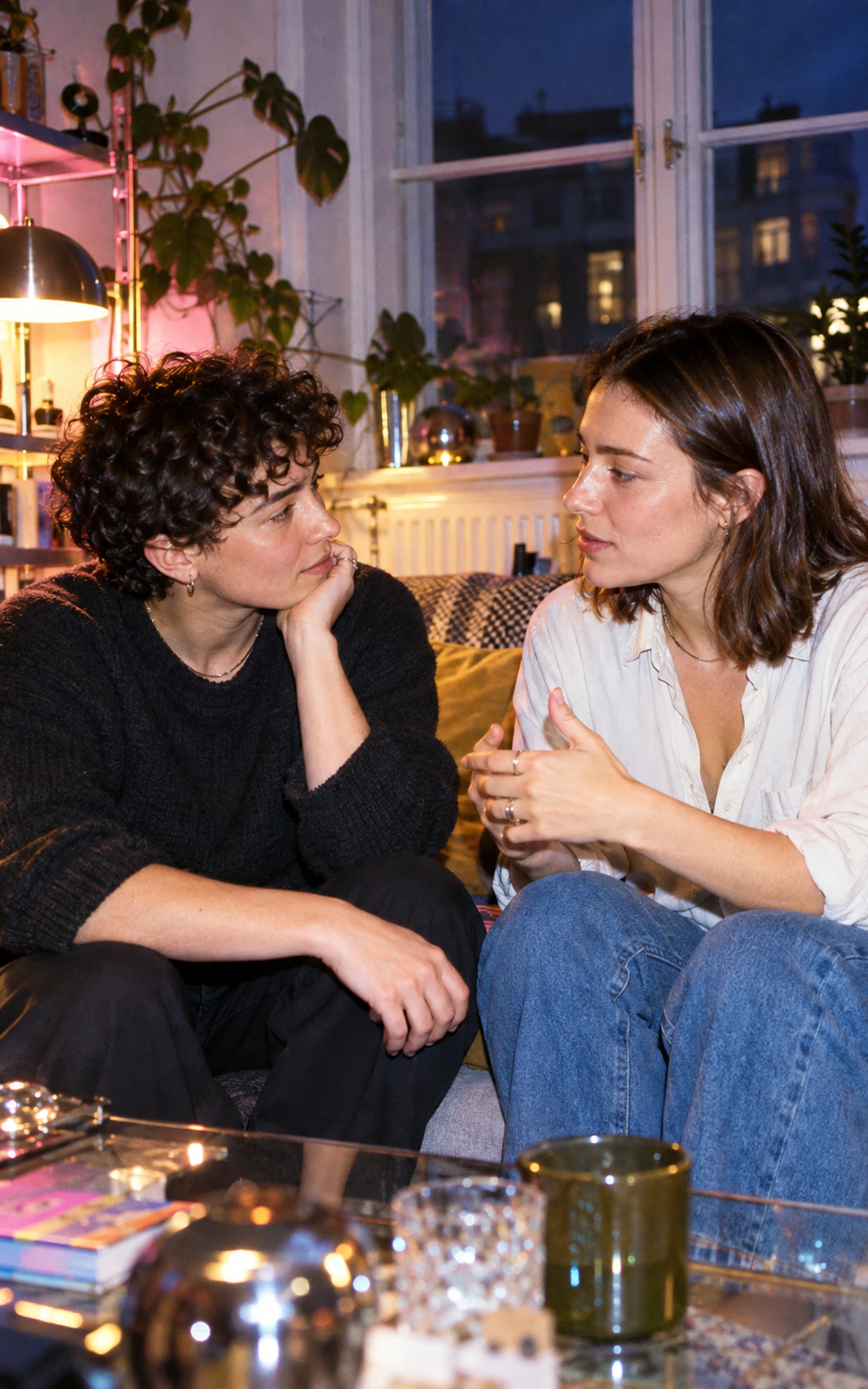 Eine Person begrüßt ihren Partner und steht für offene Beziehungen in der LGBTQ+-Community.